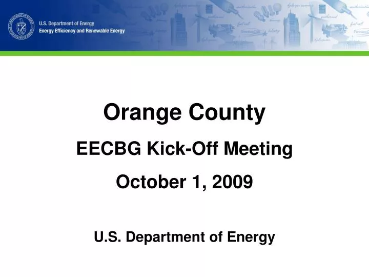 orange county eecbg kick off meeting october 1 2009