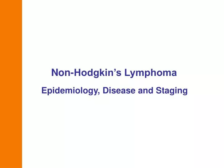 non hodgkin s lymphoma