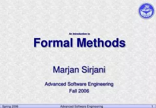 An Introduction to Formal Methods