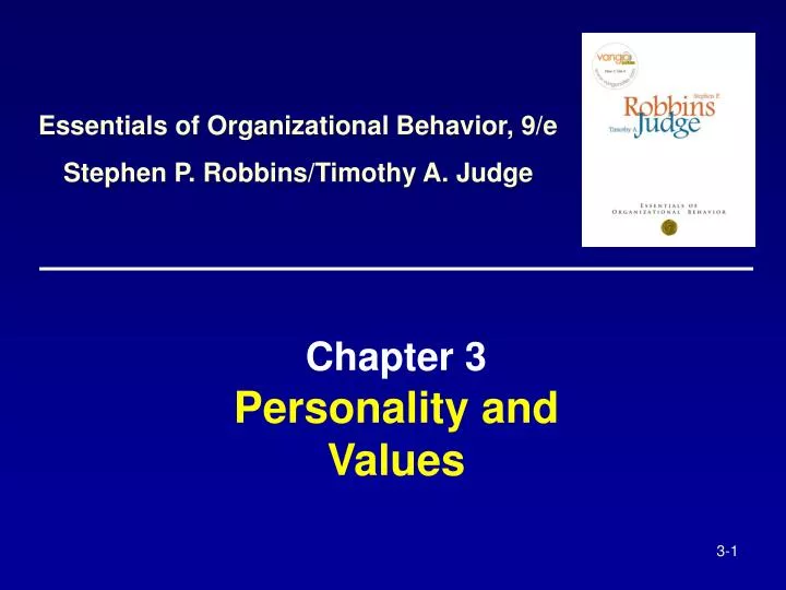 chapter 3 personality and values