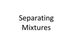 Separating Mixtures - slide 1