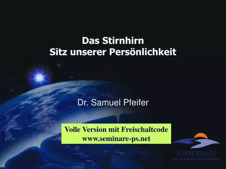 das stirnhirn sitz unserer pers nlichkeit