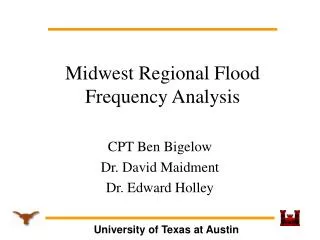 Midwest Regional Flood Frequency Analysis