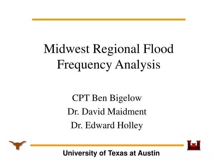 midwest regional flood frequency analysis
