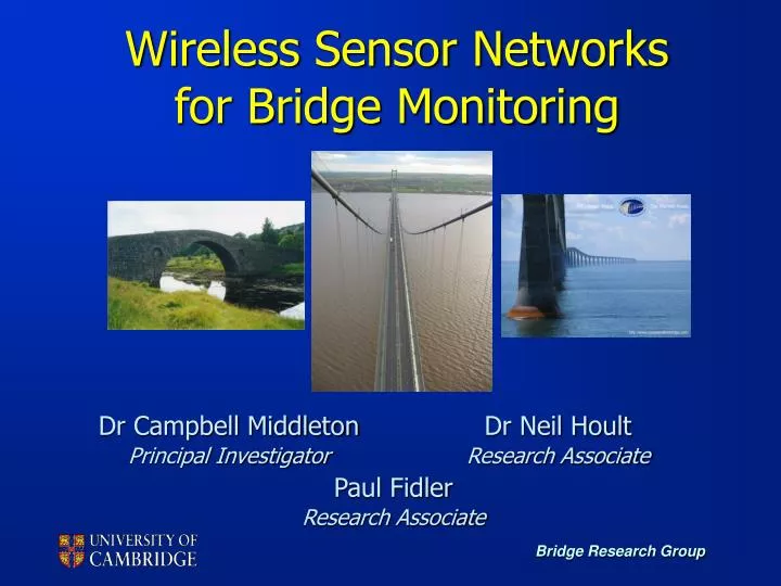 wireless sensor networks for bridge monitoring