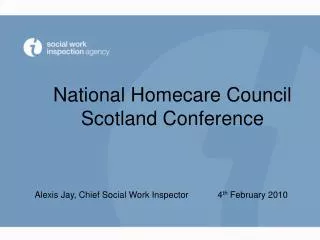 National Homecare Council Scotland Conference
