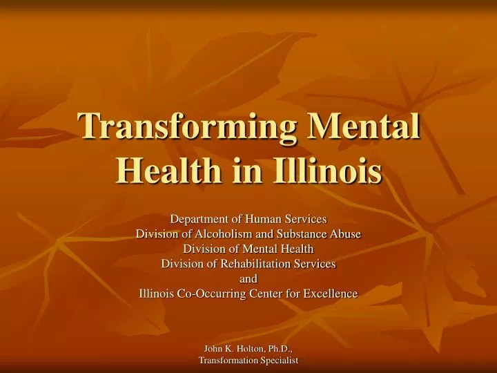 transforming mental health in illinois