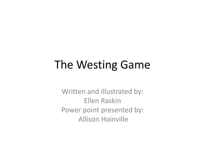 the westing game