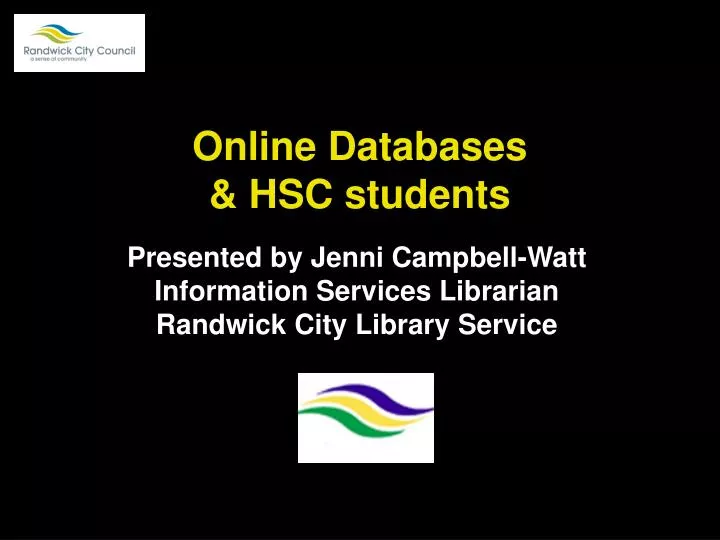 online databases hsc students
