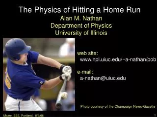 The Physics of Hitting a Home Run