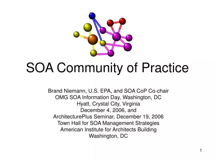 soa community of practice