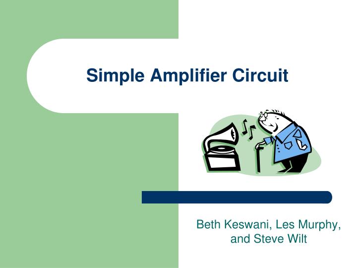 simple amplifier circuit