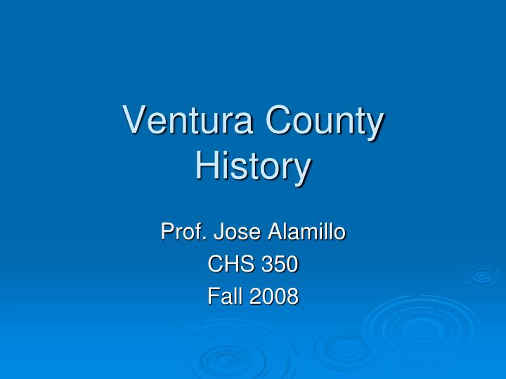 ventura county history