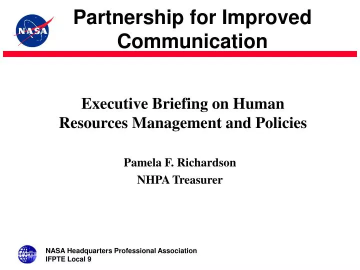 executive briefing on human resources management and policies
