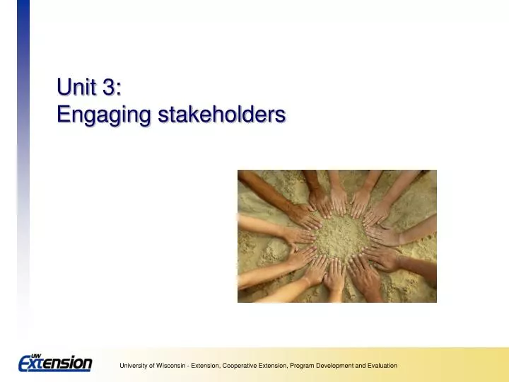 unit 3 engaging stakeholders