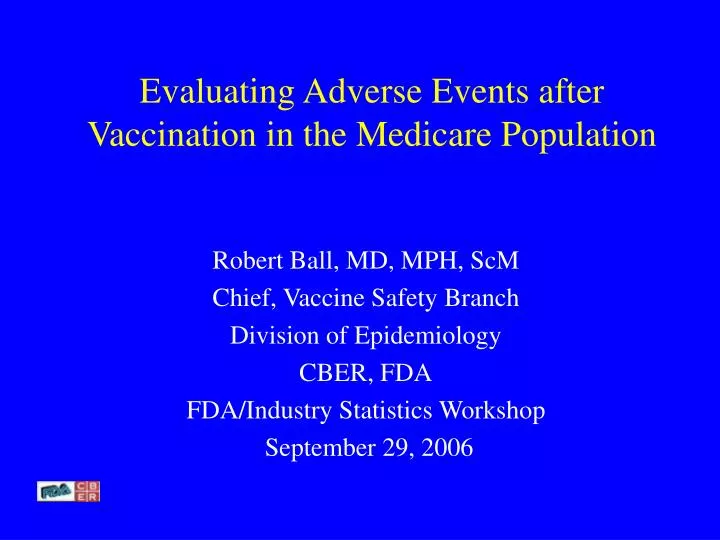evaluating adverse events after vaccination in the medicare population
