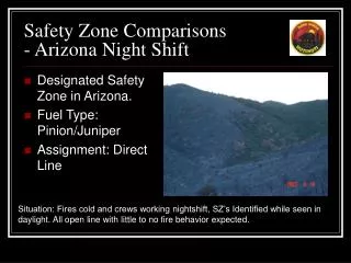 Safety Zone Comparisons - Arizona Night Shift