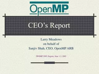 ceo s report