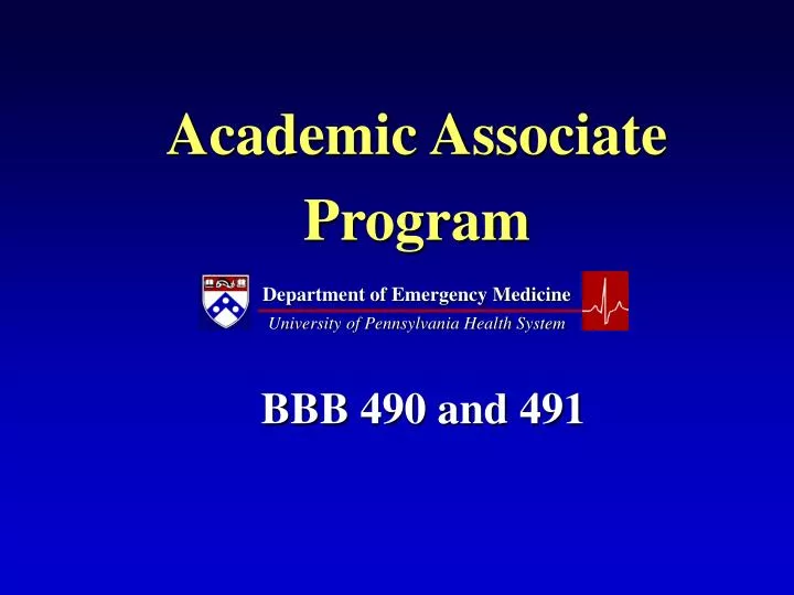 academic associate program