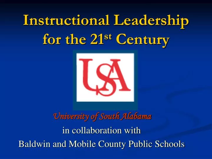 instructional leadership for the 21 st century