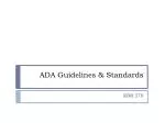 ADA Guidelines &amp; Standards - slide 1