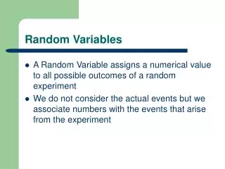 random variables