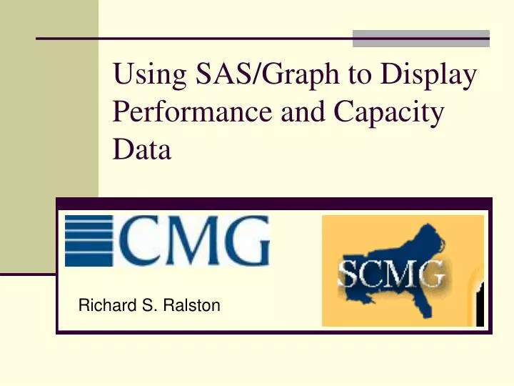 using sas graph to display performance and capacity data