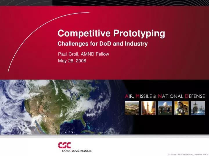 competitive prototyping challenges for dod and industry