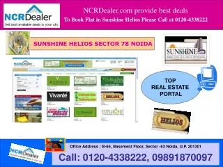 Noida New Housing Project Sunshine Helios in Sector 78 Call