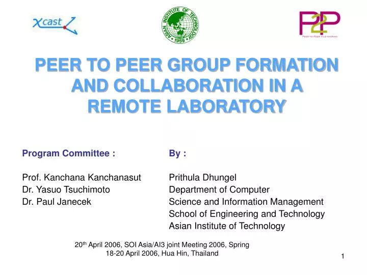 peer to peer group formation and collaboration in a remote laboratory