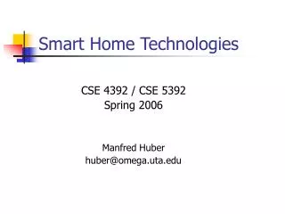 Smart Home Technologies