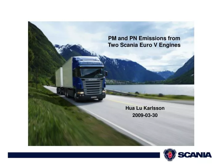pm and pn emissions from two scania euro v engines