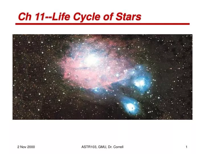 ch 11 life cycle of stars