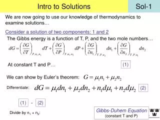 Intro to Solutions
