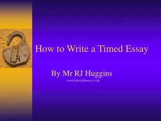 How to Write a Timed Essay