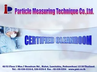 CERTIFIED CLEANROOM