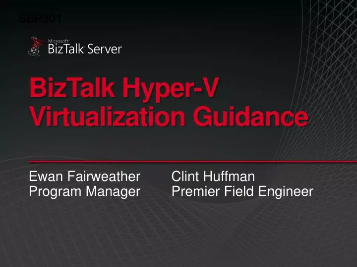 biztalk hyper v virtualization guidance