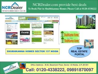 Affordable flats in Noida Sector 137 Shubhkamna Homes