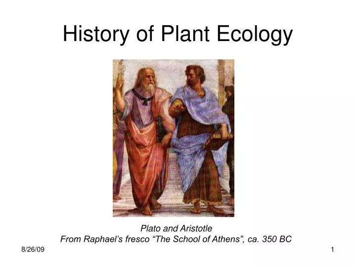 history of plant ecology