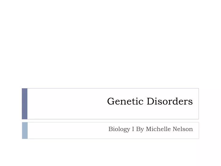 genetic disorders