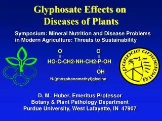 Glyphosate Effects on Diseases of Plants