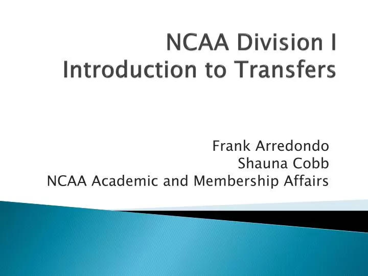 ncaa division i introduction to transfers