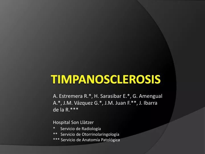 timpanosclerosis