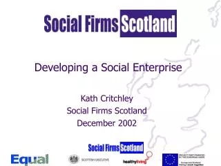 Developing a Social Enterprise