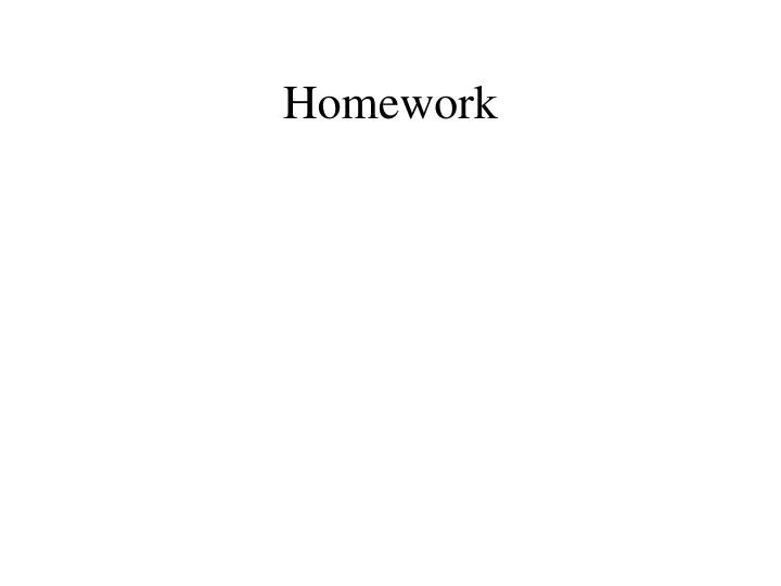 homework