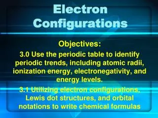 Electron Configurations