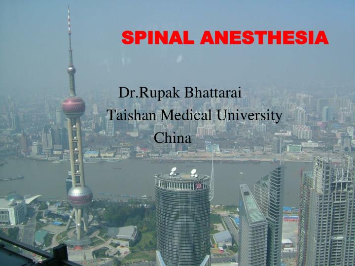 dr rupak bhattarai taishan medical university china