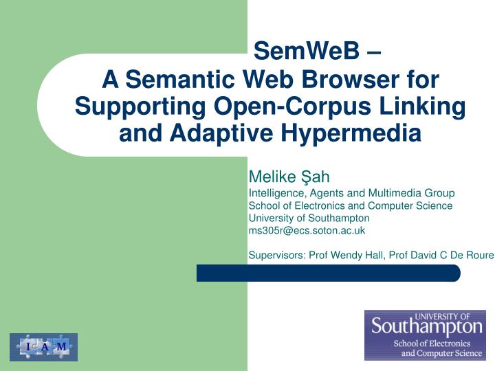 a semantic web browser for supporting open corpus linking and adaptive hypermedia