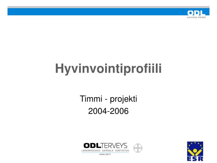 hyvinvointiprofiili