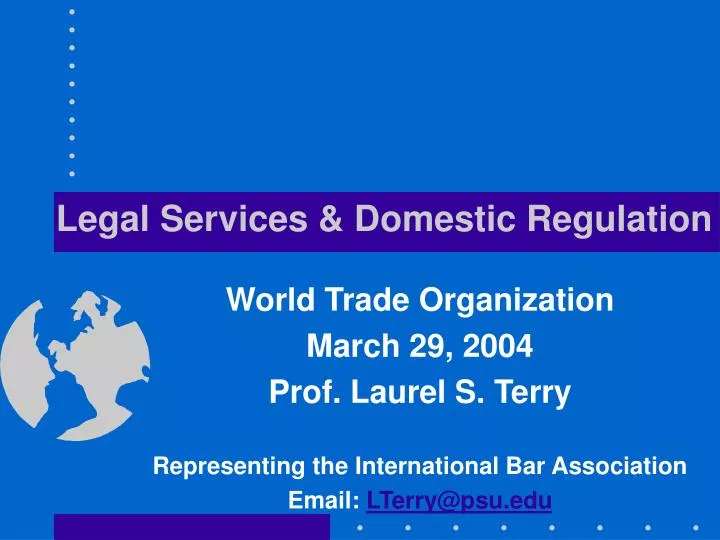 legal services domestic regulation